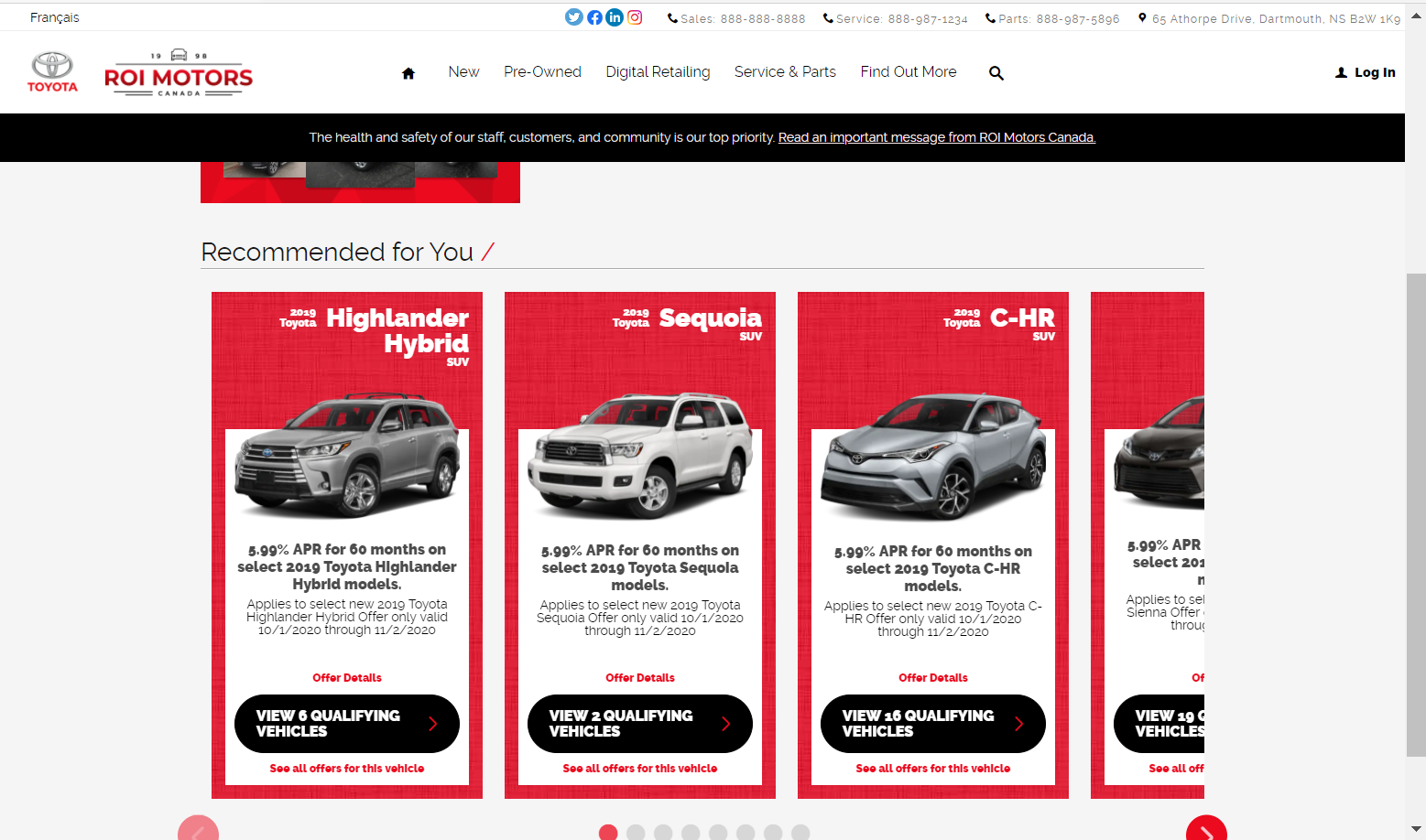 Dealership Specials and Incentives Management